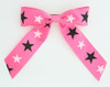 Star B pink-black-white star hair clips piece