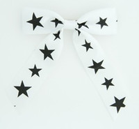 Star B white-black star hair clips piece