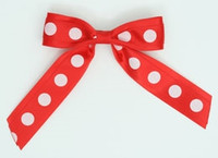 Dot big red / red-white dot hair clips piece
