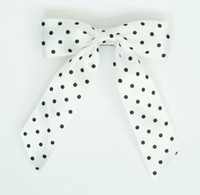 Dot full white-black dot hair clips piece