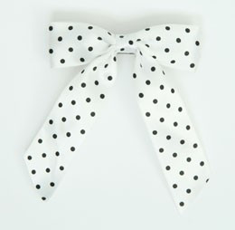 Dot full white-black dot hair clips piece