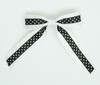 Dot white / black-white dot hair clips piece