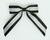 Dot black / white-black dot hair clips piece