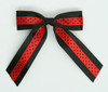 Dot black / red-black dot hair clips piece