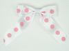 Dot big white / white-pink dot hair clips piece