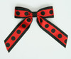 Dot big black / red-black dot hair clips piece