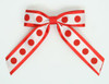 Dot big red / white-red dot hair clips piece