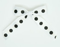 Dot big white / white-black dot hair clips piece