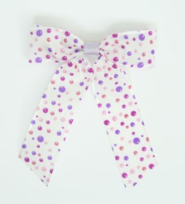 Dot retro purple dot hair clips piece