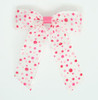 Dot retro pink dot hair clips piece