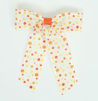 Dot retro yellow dot hair clips piece