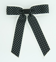 Dot thin black dot hair clips piece