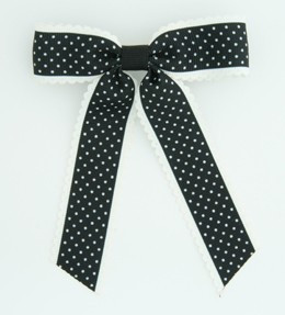 Dot thin black dot hair clips piece