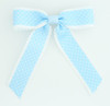 Dot thin blue dot hair clips piece