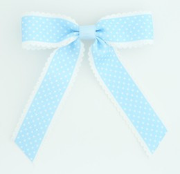 Dot thin blue dot hair clips piece