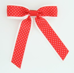 Dot thin red dot hair clips piece