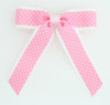 Dot thin L pink dot hair clips piece