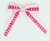 Skull L pink-D pink skull hair clips piece