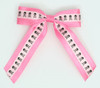 Skull D pink-L pink skull hair clips piece
