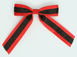 Skull red / black-red skull hair clips piece