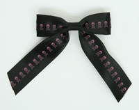 Skull black / black-pink skull hair clips piece