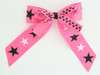 Star pink double hair clips piece