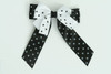Dot black / white-black double hair clips piece