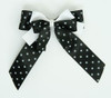 Dot black / black-white double hair clips piece