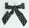 Heart black double hair clips piece