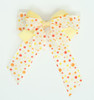 Dot retro yellow double hair clips piece