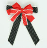 Thin black-red double hair clips piece