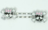 Cute skull bone black-pink skull slide