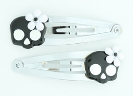 Skull flower black-white skull special