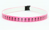 Skull H D pink-black small tiara