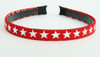Cotton star red-white small tiara