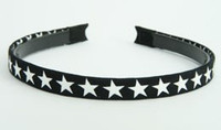 Cotton star black-white small tiara