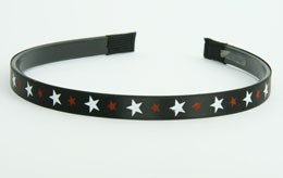 Star BS black-white-red small tiara