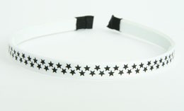 Star small white-black small tiara