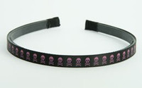 Skull H black-pink small tiara