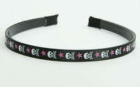 Skull Star V Black-pink small tiara