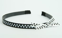 SL star small black-white / white black big tiara