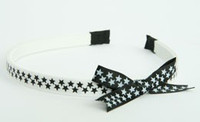 Star small white-black/black-white big tiara
