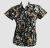 Skeleton black shirts lady