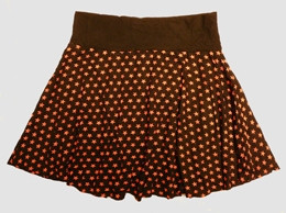 Star basic black-red cute & dangerous mini skirt