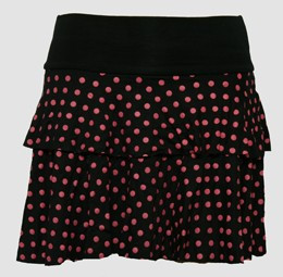 Dot L black-pink cute & dangerous mini skirt