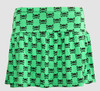 Cute skull green cute & dangerous mini skirt
