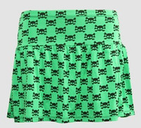 Cute skull green cute & dangerous mini skirt
