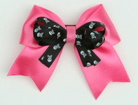 Skull D pink/ black-white skull cute clean