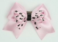 Skull L pink / L pink-black skull cute clean