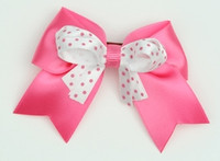 Dot D pink / white-pink dot cute clean